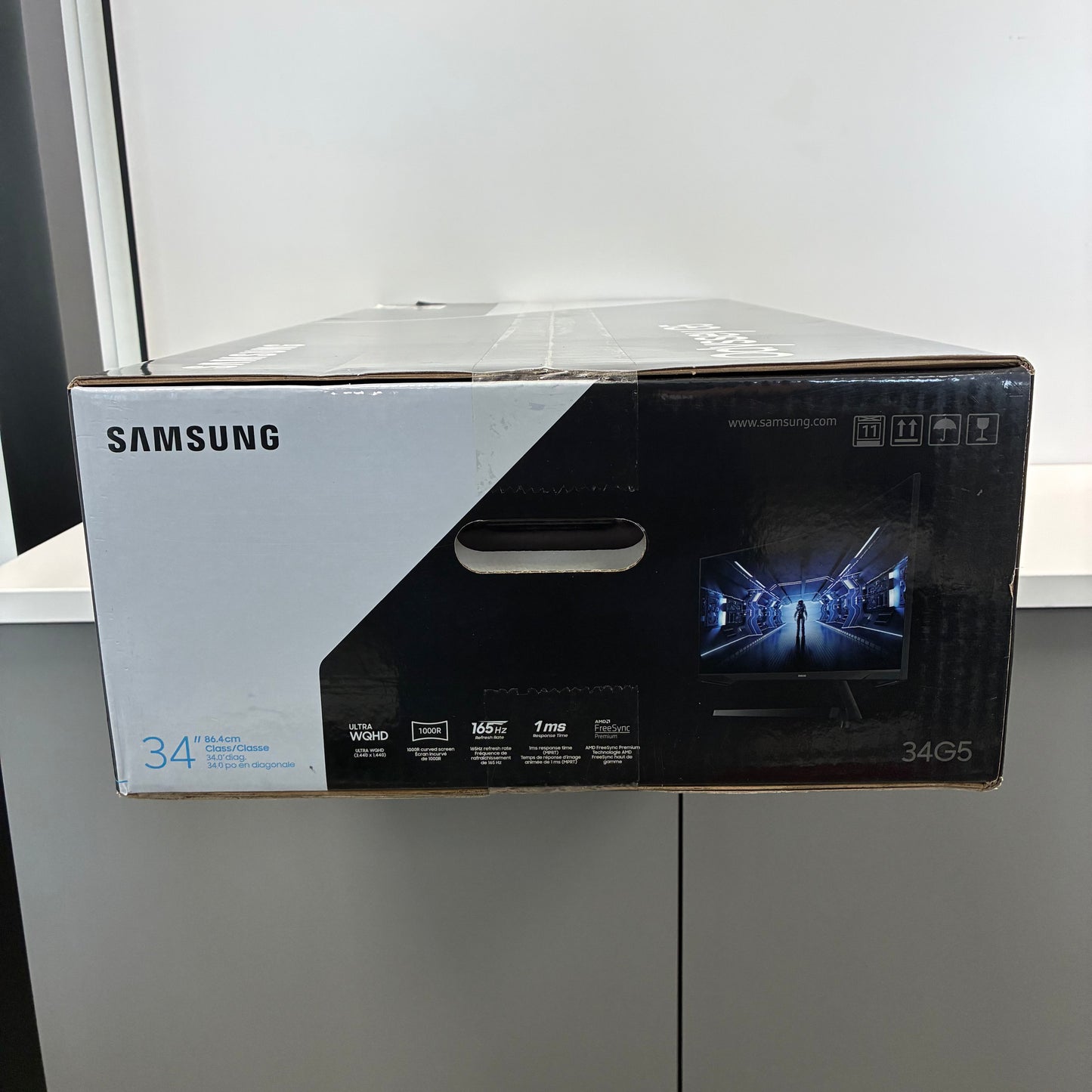 New Samsung Odyssey 34" 34G5 VA Ultra-WQHD Curved Gaming Monitor