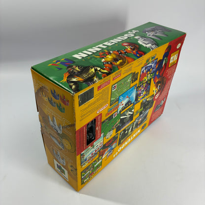 Nintendo N64 Console System Charcoal With Expansion Pak and Box